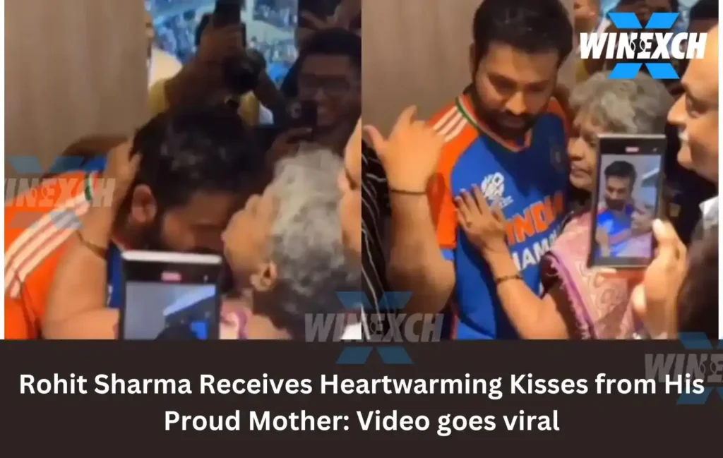 Rohit Sharma Receives Heartwarming Kisses