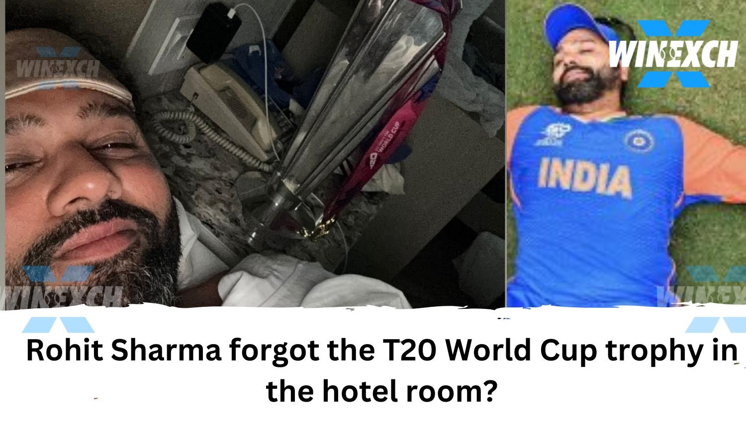 Rohit Sharma forgot the T20 World Cup trophy