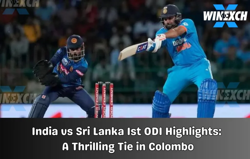 India vs Sri Lanka 1st ODI