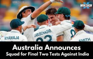 Australia Announces Squad