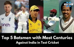 Most Centuries Against India