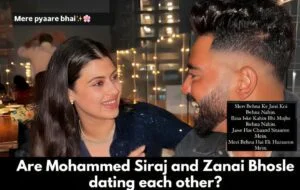 Mohammed Siraj and Zanai Bhosle