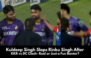 Kuldeep Yadav slaps Rinku Singh