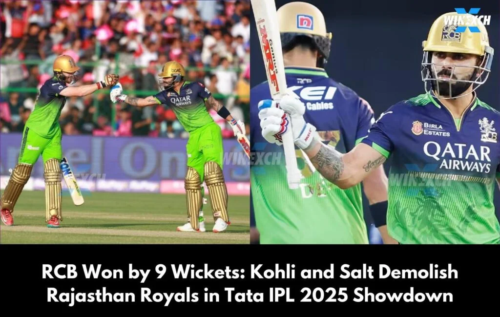 RCB Won by 9 Wickets