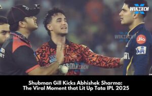 Shubman Gill kicks Abhishek Sharma