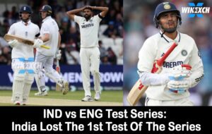 India Lost The First Test