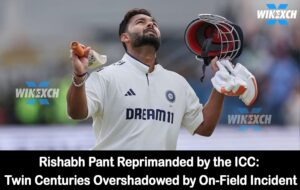 Rishabh Pant was reprimanded by the ICC