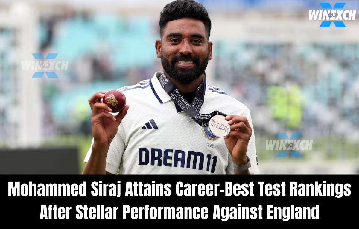 Mohammed Siraj attains career-best Test rankings