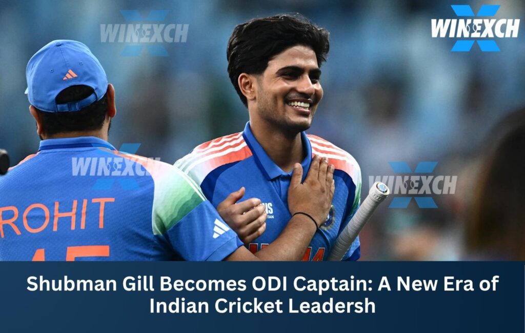 Shubman Gill becomes ODI Captain