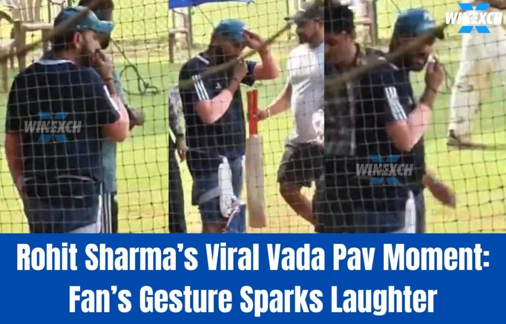 Rohit Sharma vada pav viral video