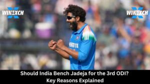 India dropping Ravindra Jadeja 3rd ODI