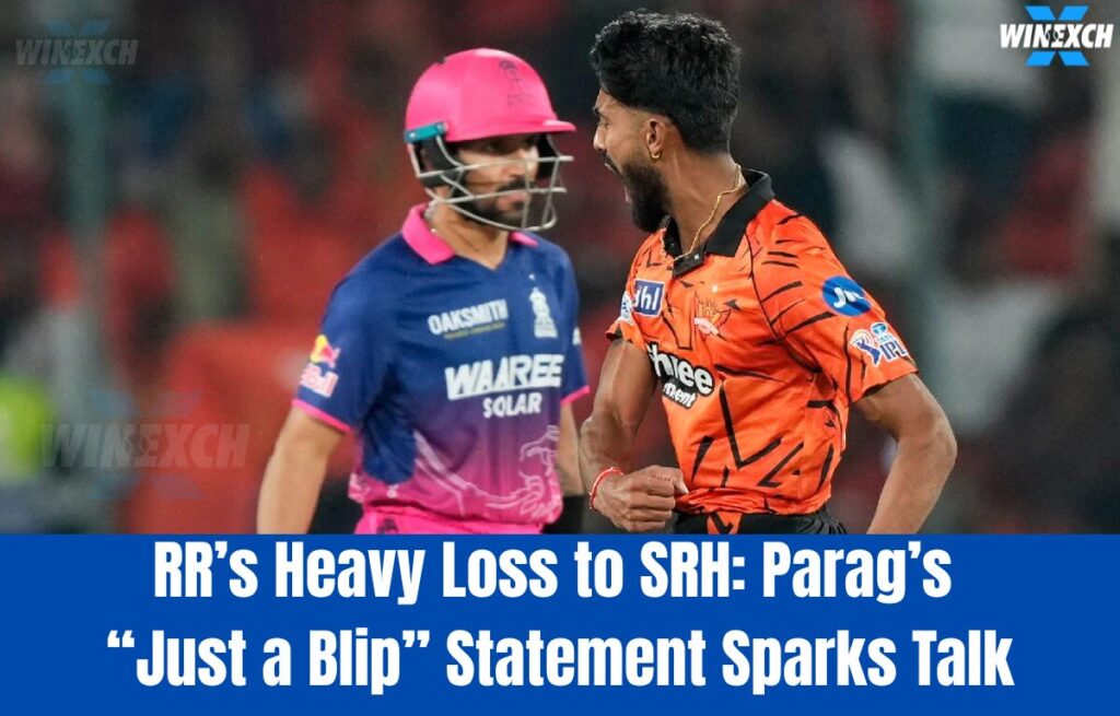 Riyan Parag’s RR vs SRH IPL 2026