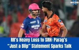 Riyan Parag’s RR vs SRH IPL 2026