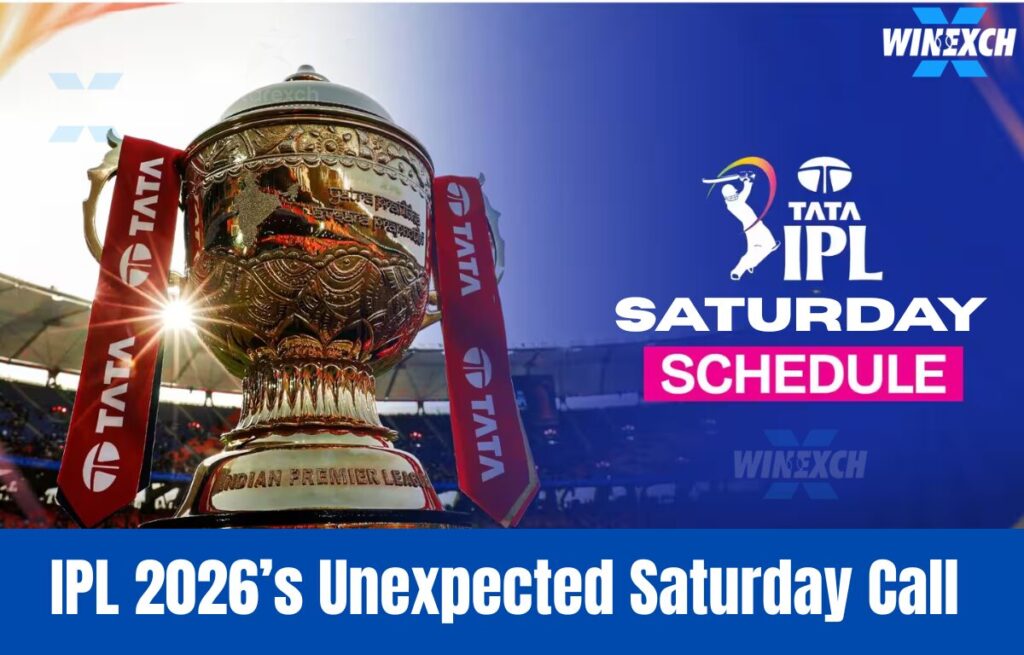 IPL 2026 Saturday schedule