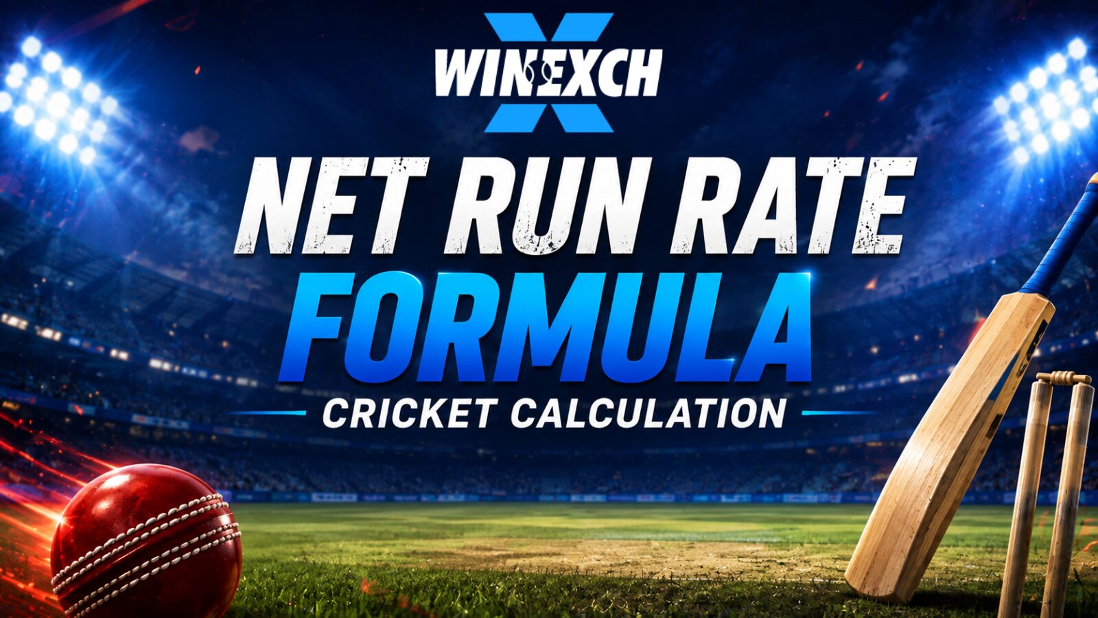 Net Run Rate Formula cricket calculation on scoreboard