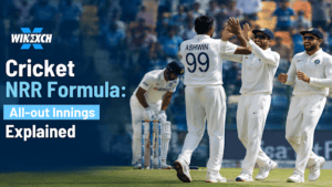 Cricket NRR formula showing all-out innings and full over quota calculation
